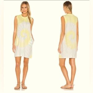 ATM - ANTHONY THOMAS MELILLO -ADORABLE TIE DYE TANK DRESS COMFY KNIT 100% COTTON